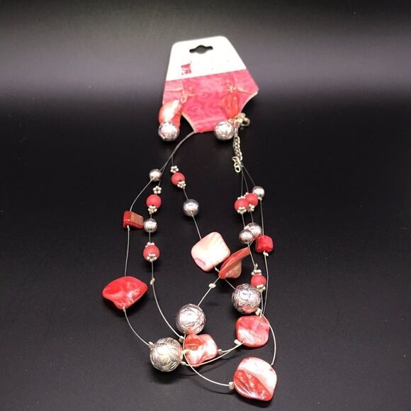 Charming Charlie | beaded necklace and earrings - Picture 4 of 7